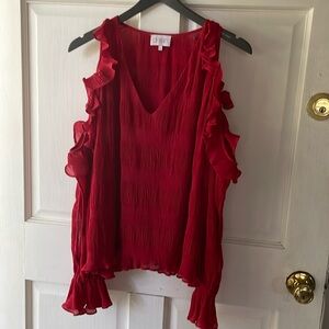 Devlin VNeck Pleated Blouse